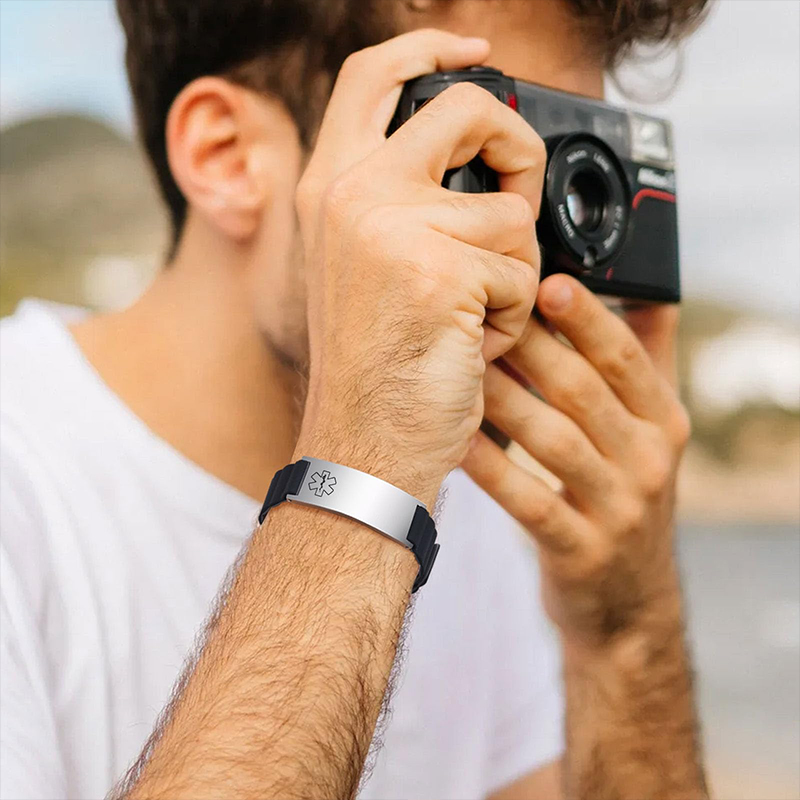 Custom Medical ID Bracelet for - Rugged Sport Strap review and price