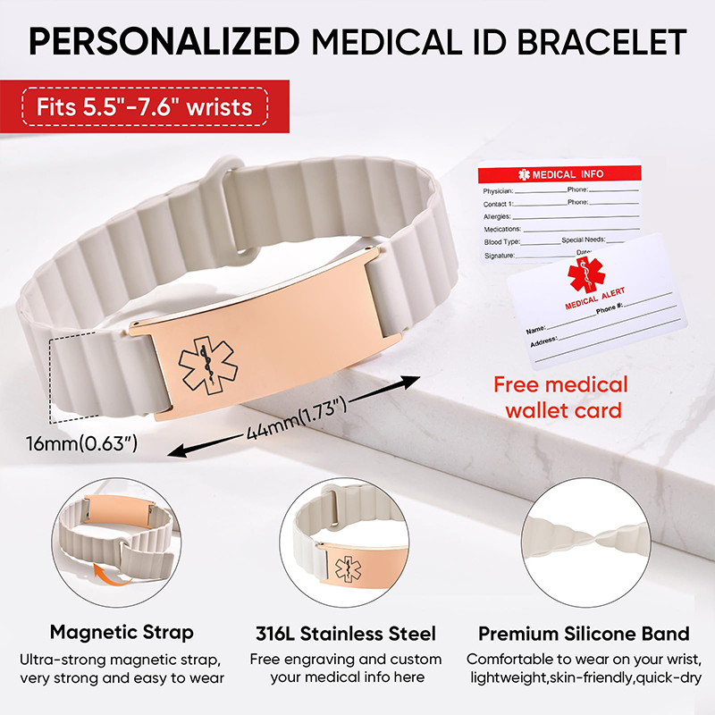 Custom Medical ID Bracelet for - Rugged Sport Strap review and price