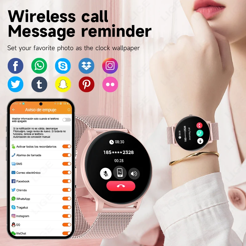 LIGE Bluetooth Call Smart Watc - Smartwatch Custom review and price